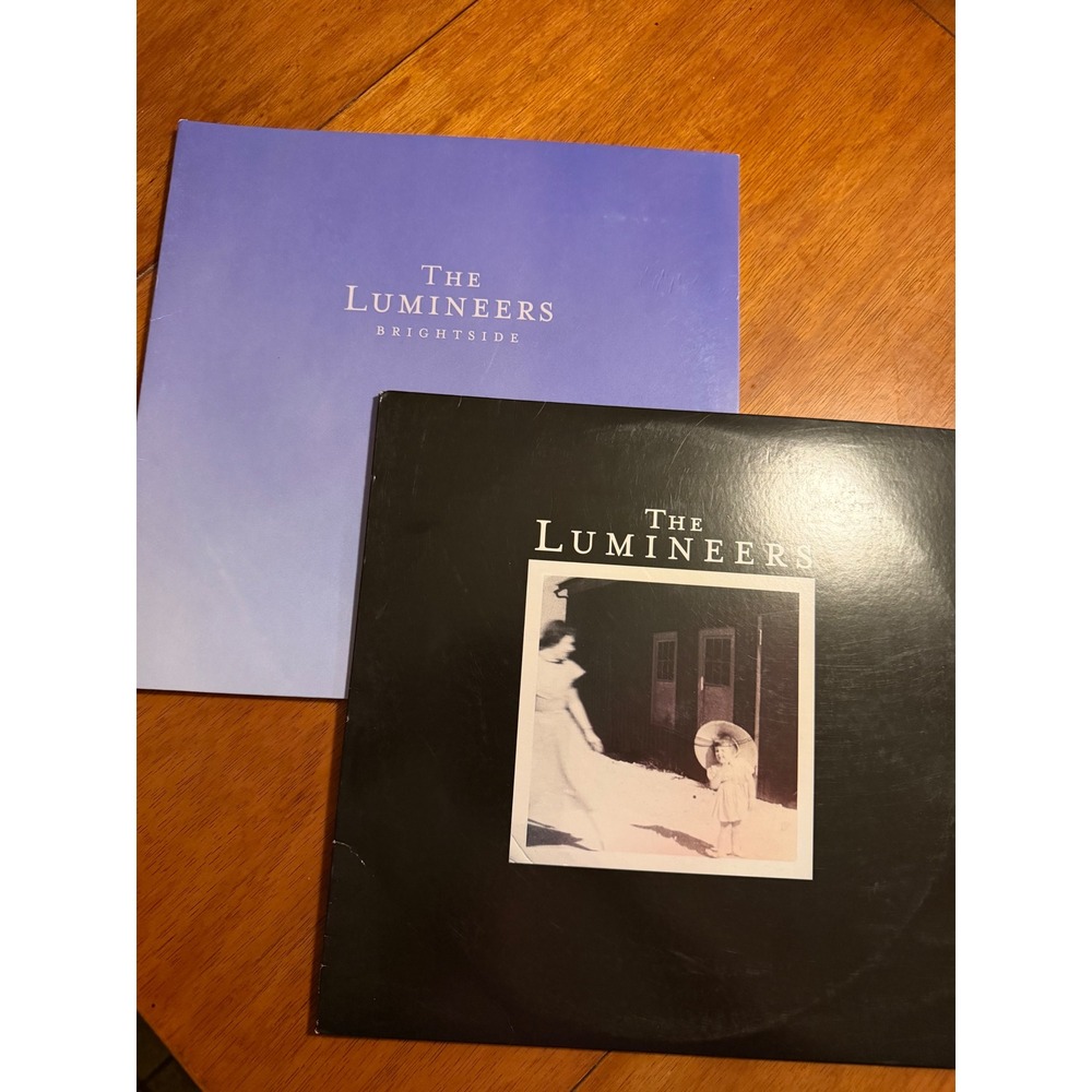 The Lumineers Vinyl Bundle Self Titled Red & Brightside Marbled Blue LP Records